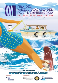 Affiche 2016 du salon du bateau d'occasion d'Empuriabrava - Costa Brava - Espagne