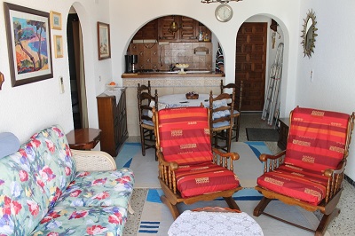 Appartement 2 chambres avec balcon en 1ère ligne de mer à Empuriabrava